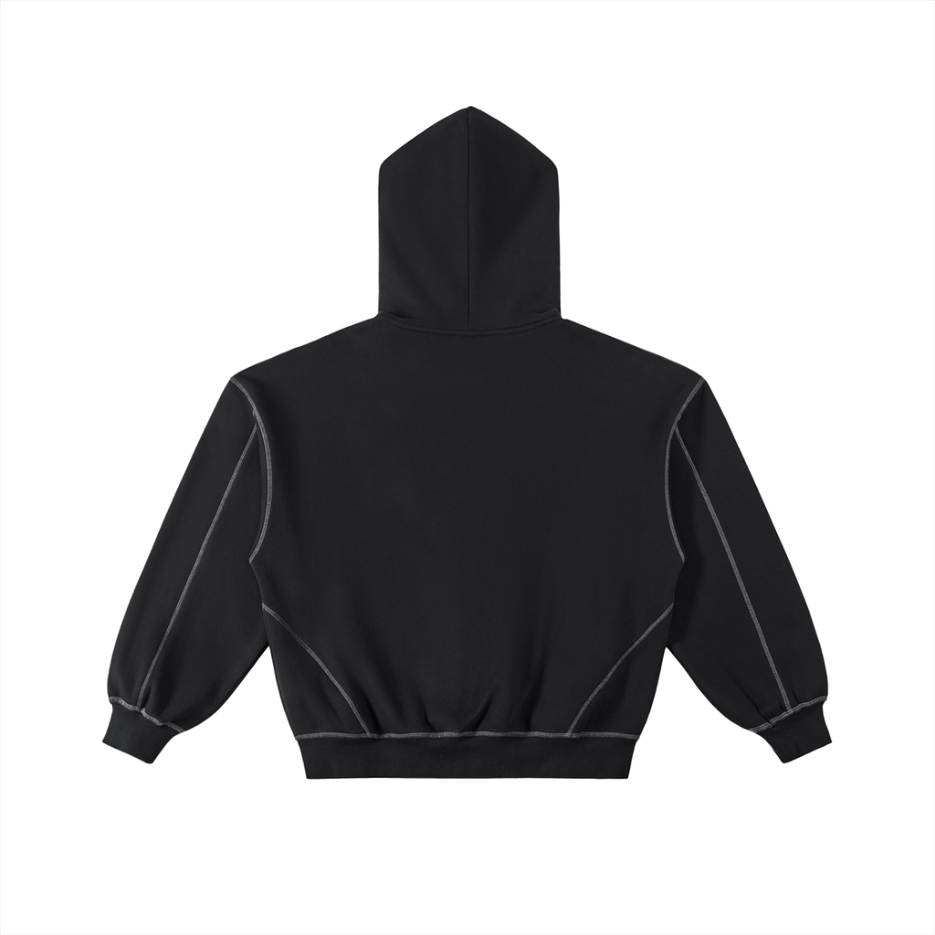 The Aberration Zip Hoodie Black
