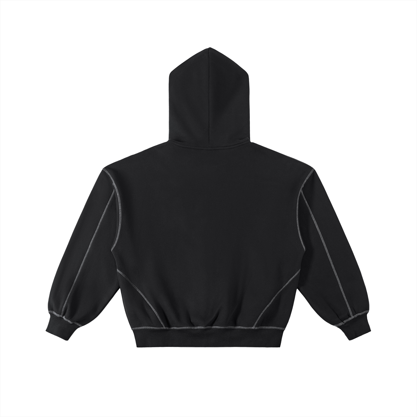 The Aberration Zip Hoodie Black