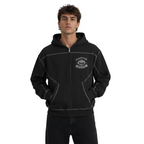 The Aberration Zip Hoodie Black