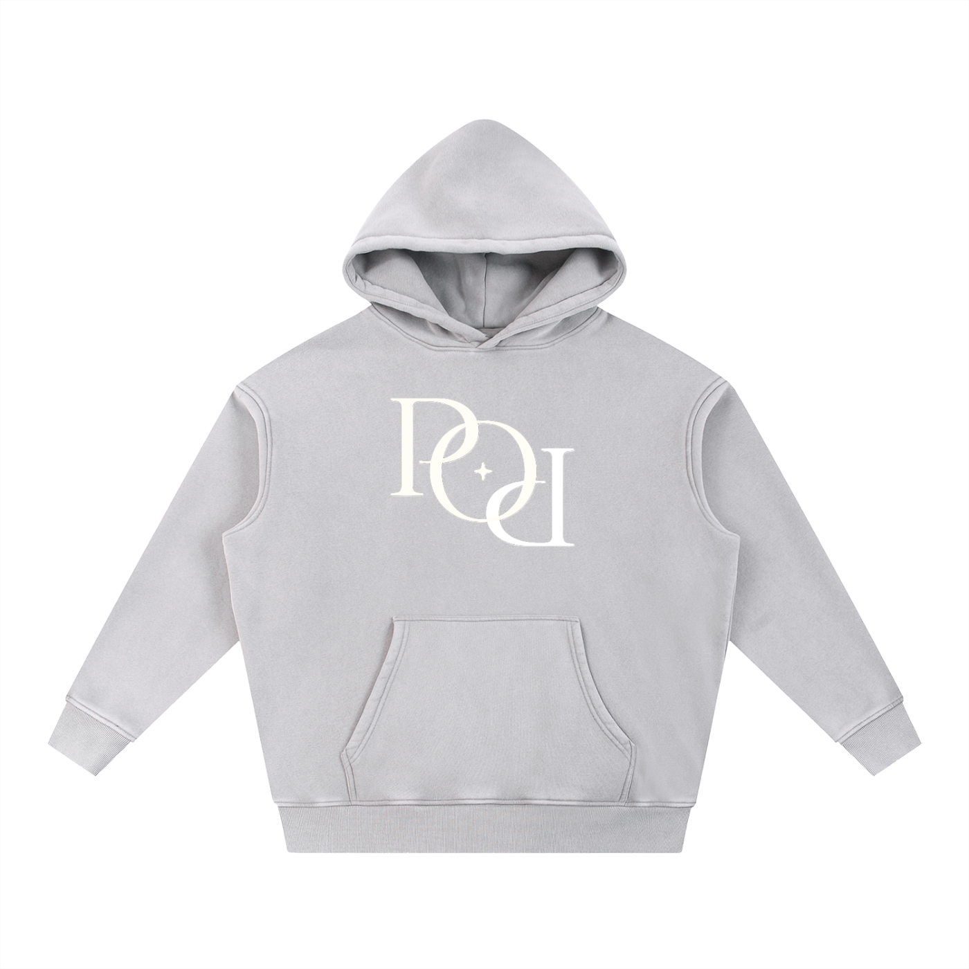 POd Oversize Hoodie Light Gray