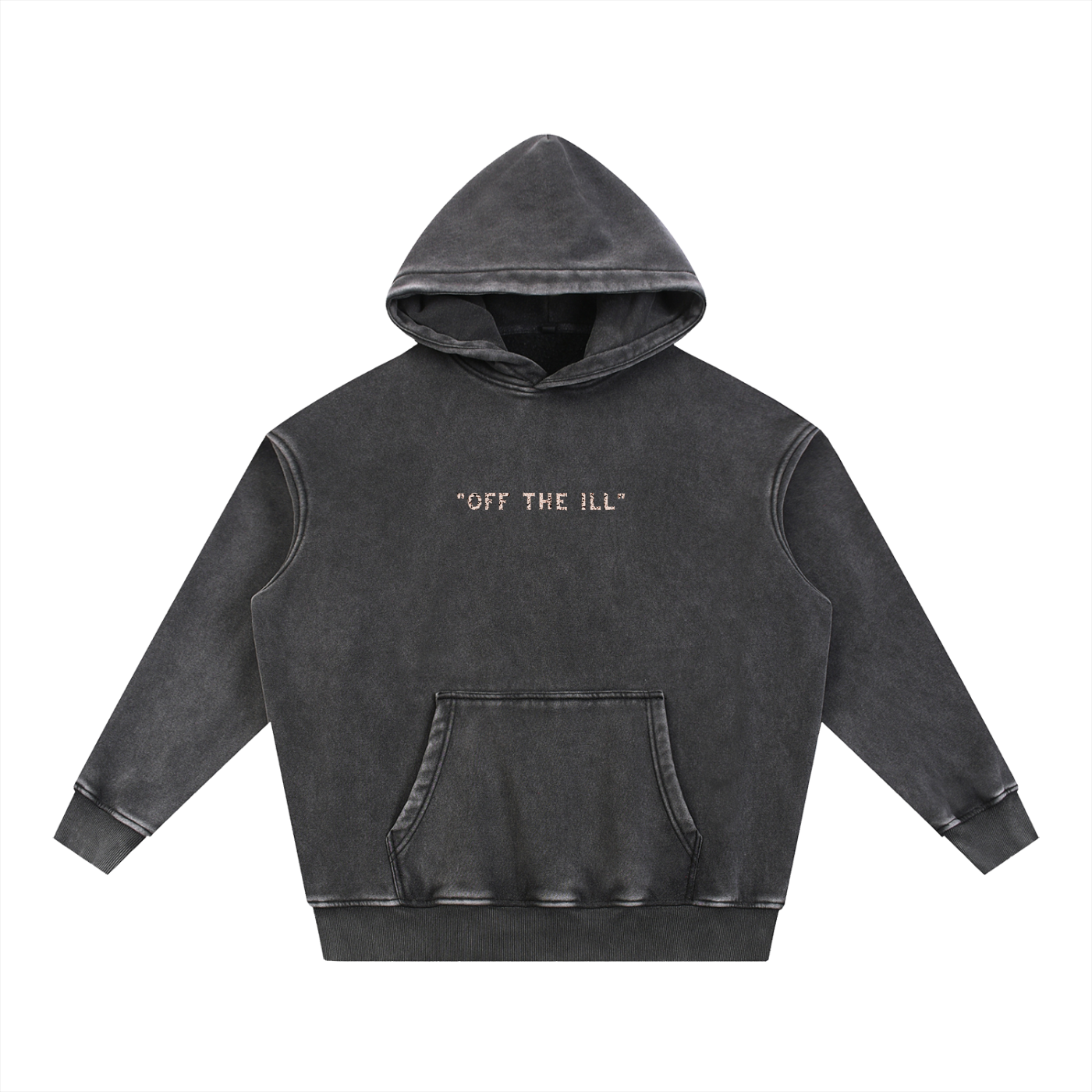 Off the ill Hoodie Batik Black